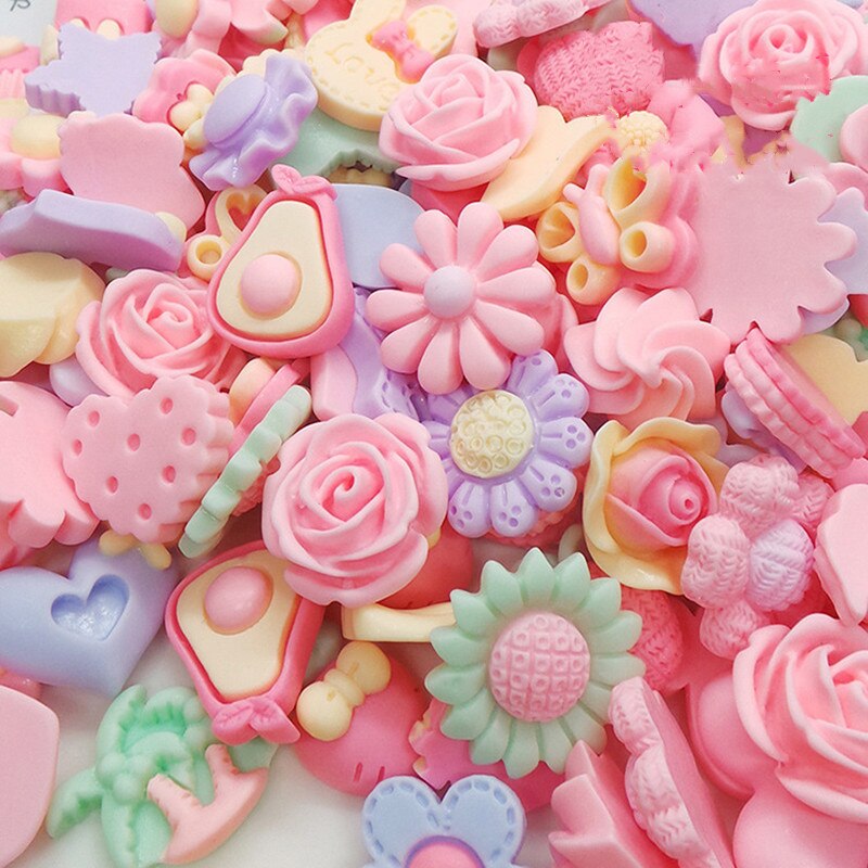 Obst Gemüse Cabochons aus Polymer Clay: DIY Haarschmuck (17 x 23 mm