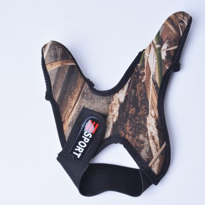 1Pcs Neoprene Fishing Gloves Half Protector Anti-Slip Anti-cut Two Finger Rod Wear Fish Catch Fingerless Outdoor Accessory