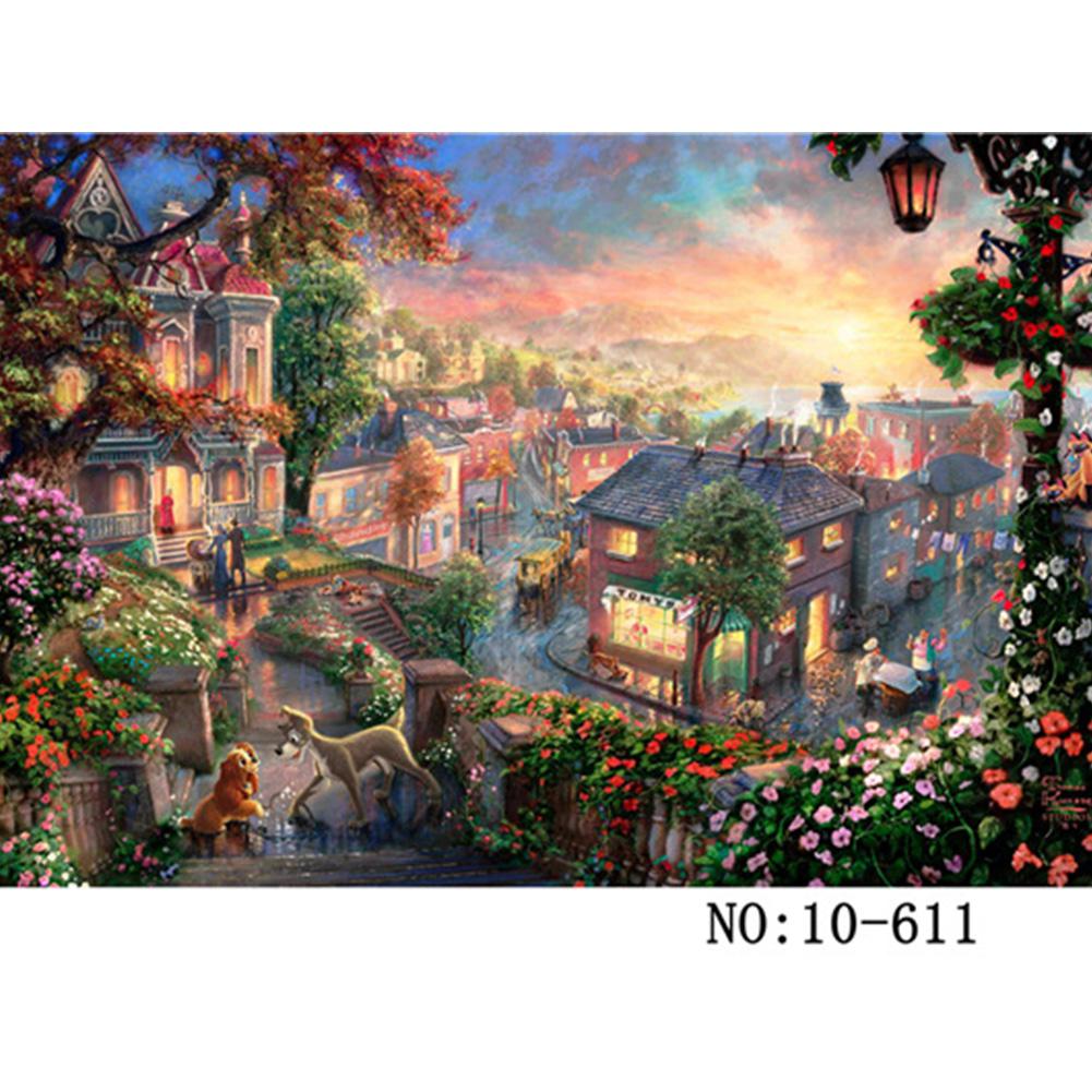 1000 pezzi paesaggio Puzzle giocattoli educativi Puzzle giocattolo Puzzle 3D per adulti giochi per bambini regalo di Halloween di natale