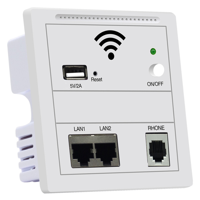 Panel Type Wireless Router 220V Wireless Wifi Router Repeater 300Mbps WiFi Access Point Into The Wall Intelligent Life