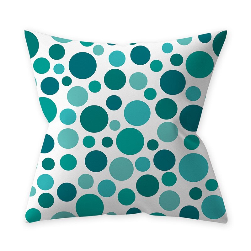 Housse de coussin bleu canard sarcelle 45*45 Cm | Couverture d'oreillers et de canapé, décoration de maison, décor de voiture, bleu canard sarcelle, peau de pêche: H