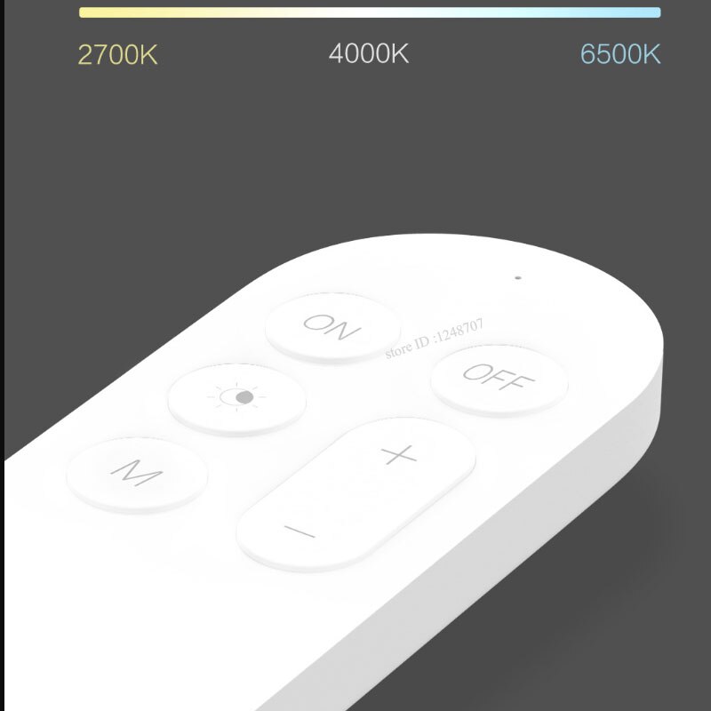 Transmisor de Control remoto Yeelight Original, 6 botones de ajuste de luz para Yeelight Smart lámpara de luz LED de techo