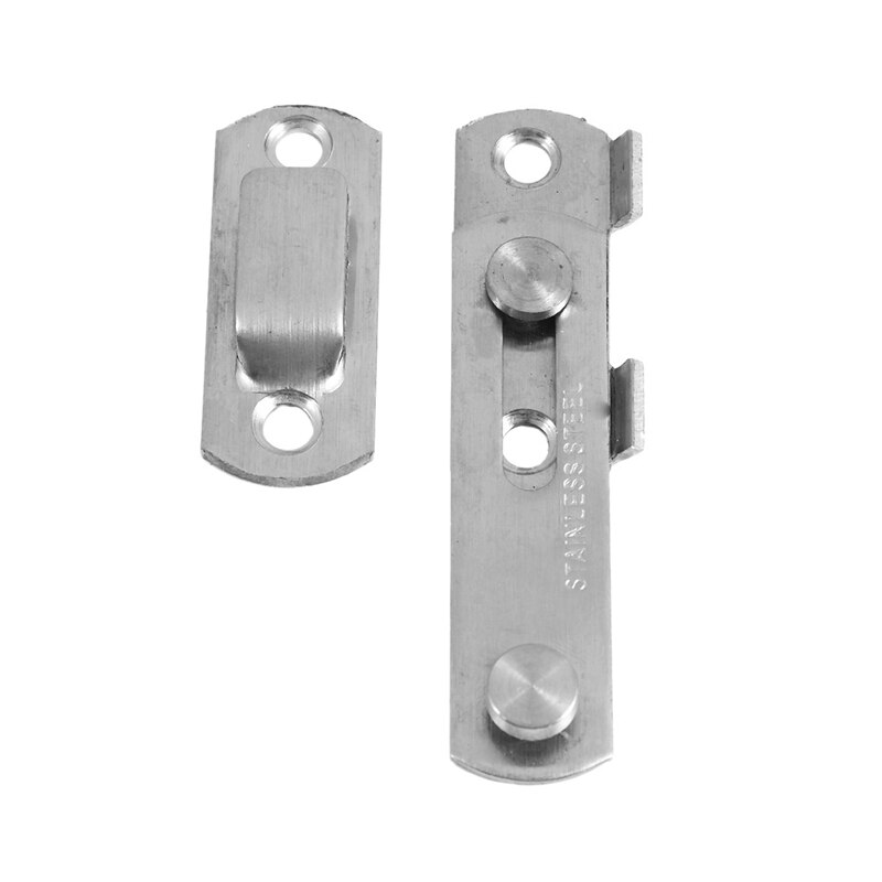 1Set Hasp Latch METAL Hasp Latch Lock Sliding Door Lock for Window Cabinet Fitting &amp;amp; 20Pcs Wire Fixing Clamp Clip White