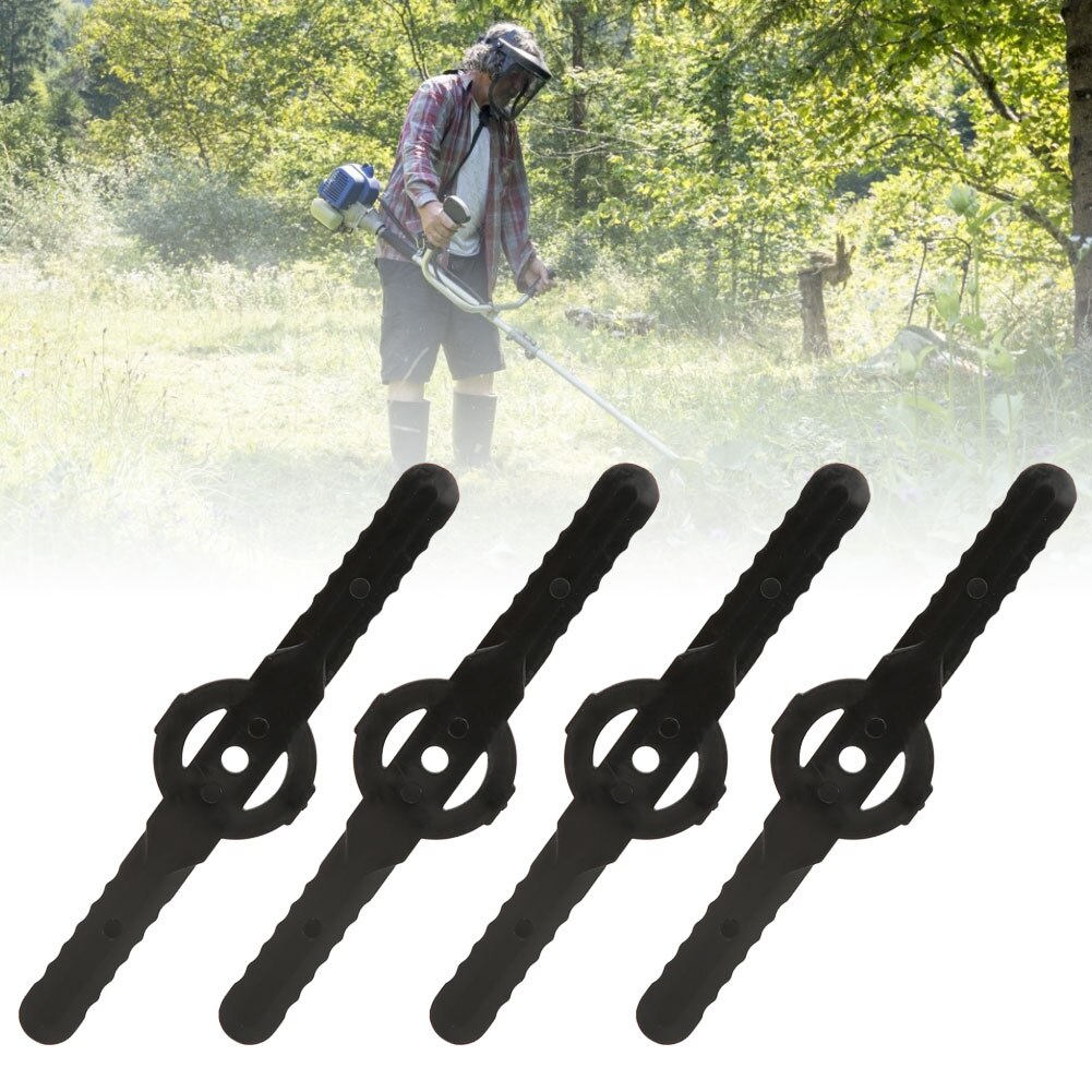 20Pcs Lawn Mower Long Blade Safety Plastic Mowing Machine Parts Accessories Lawn Care Tool Plastic Lawn Mower Long Blade
