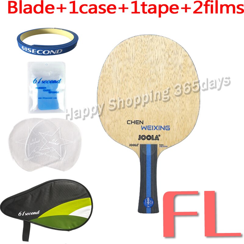 Joola CHEN WEIXING 7 Ply Defensive Play Table Tennis Blade CWX Chop Racket Ping Pong Bat: FL with case
