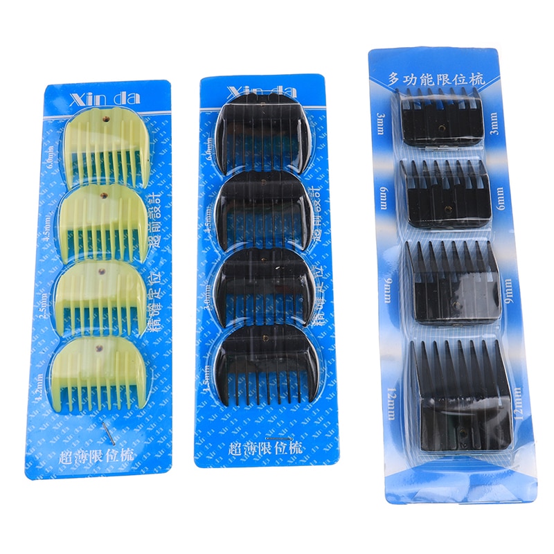 4Pcs Universal Hair Clipper Limit Comb Replacement Guide Attachment Size Barber