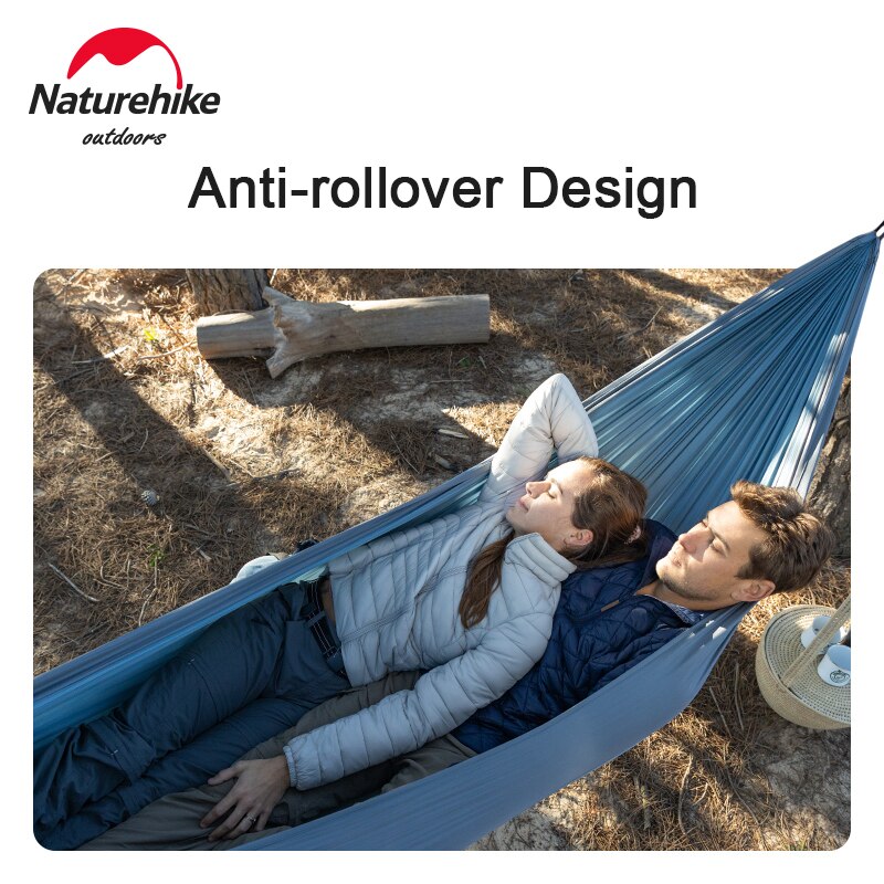 Naturehike-hamaca ultraligera para exteriores, individual y doble, antideslizante, para acampar, salvaje, NH21DC011