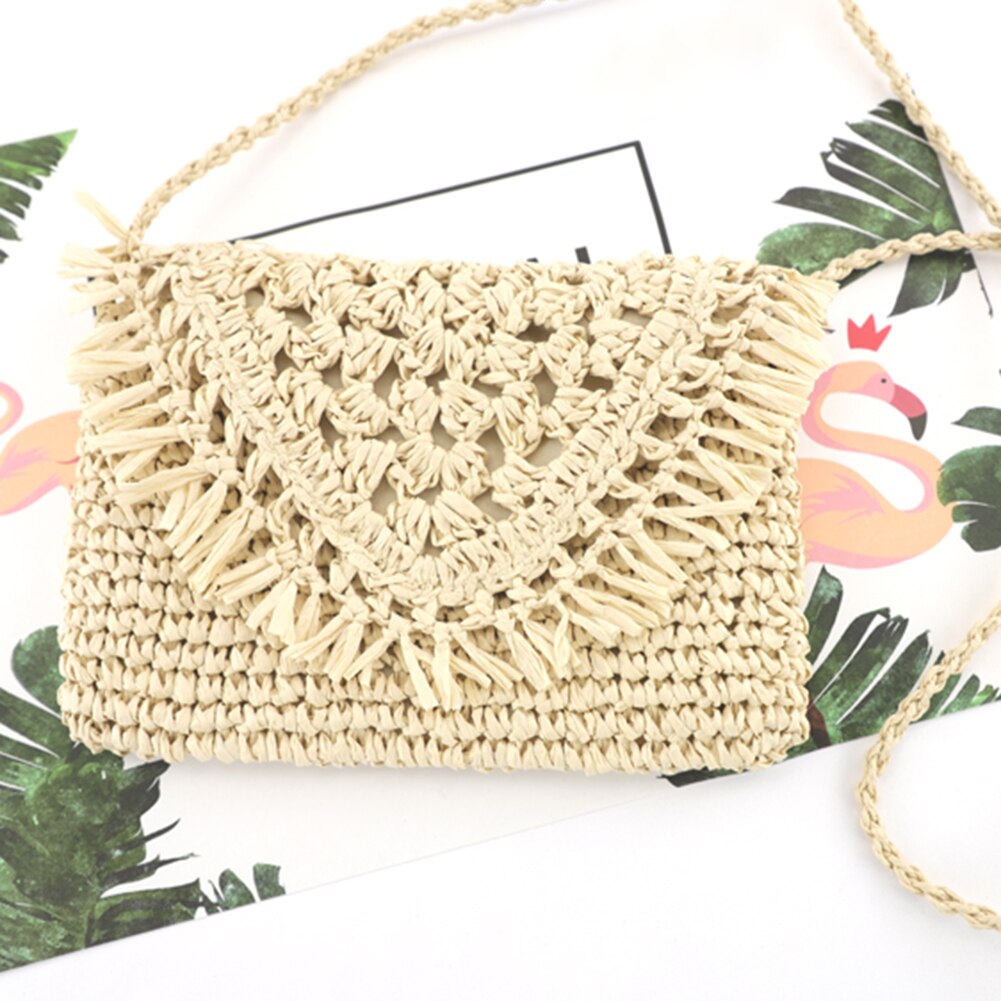 Zomer Stro Tassen Voor Vrouwen Geweven Kwastje Strand Schoudertas Vrouwelijke Raffia Rotan Crossbody Tas Toevallige Reizen Tassen