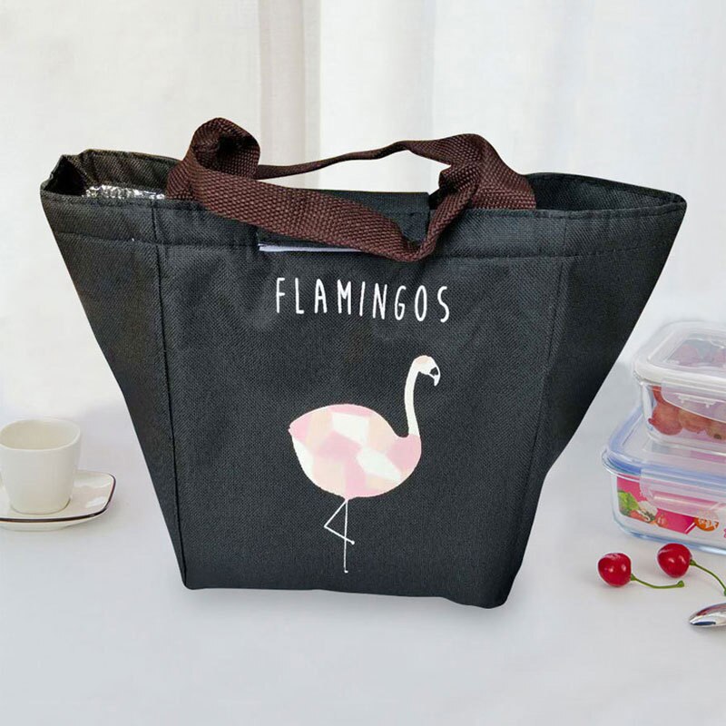 Flamingo varmeisolering babypose mælkeflaske holde varm vandtæt klapvogn arrangør bærbar mad brystvarmer mbg 0323: Sort