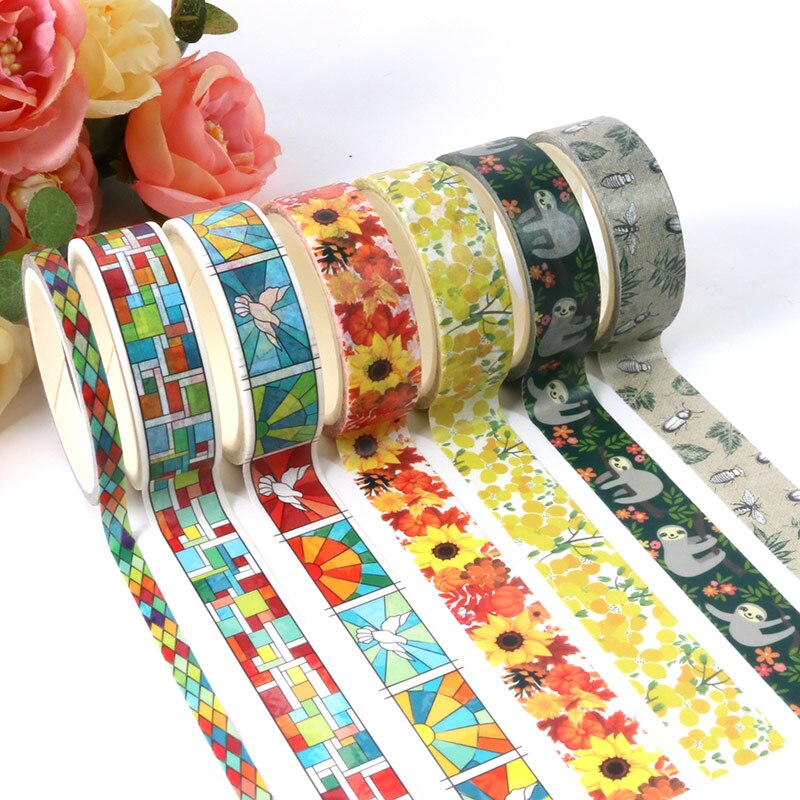 1X5 M bunte Netz washi Band hobbyhouse Papier DIY Planer Maskierung Band Klebebänder Aufkleber Dekorative Schreibwaren Bänder