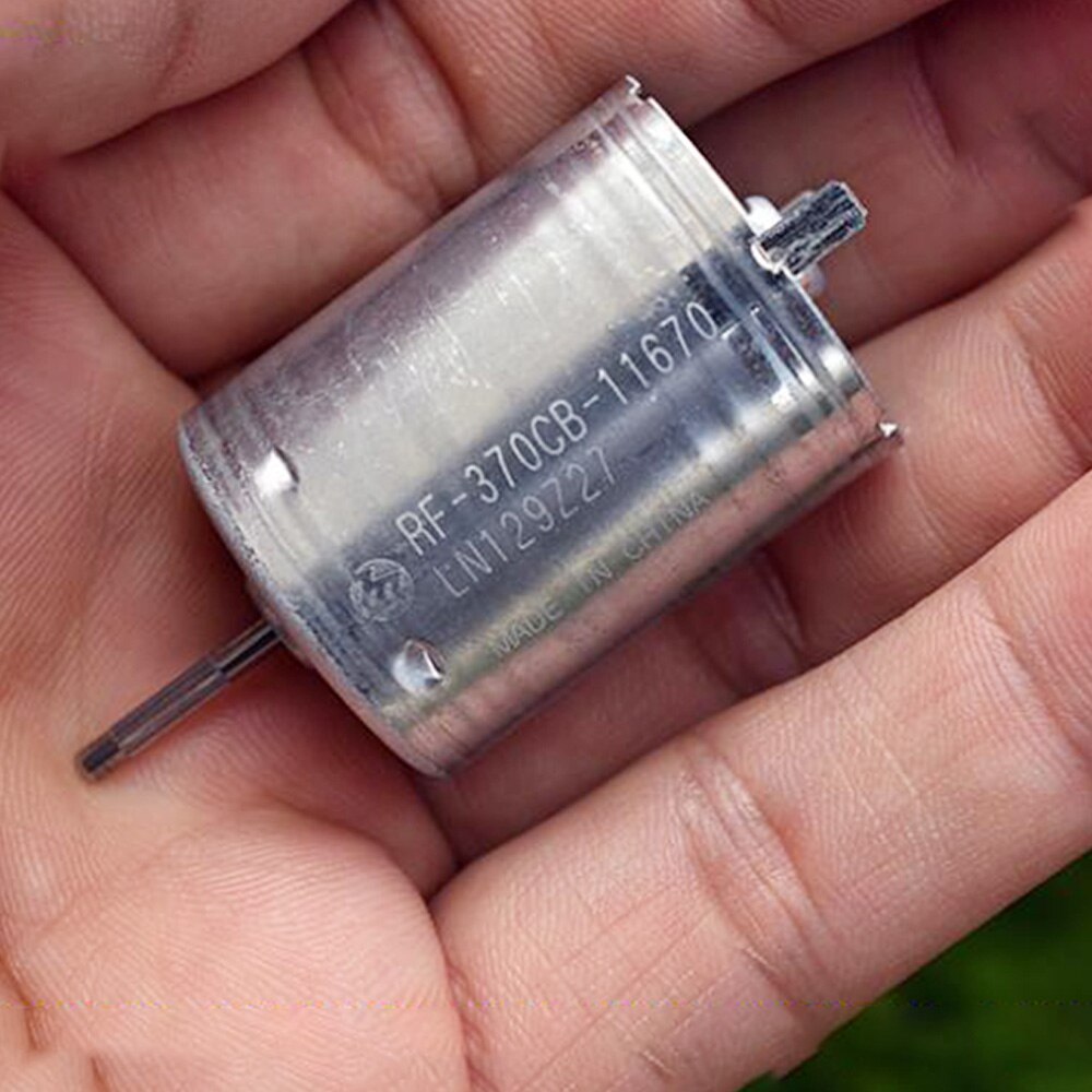 Mikro rc -370 motor likström elmotor  dc 12v 18v 24v volt 3000-6000 rpm låghastighets tyst liten 370 elektriska maskiner lång livslängd