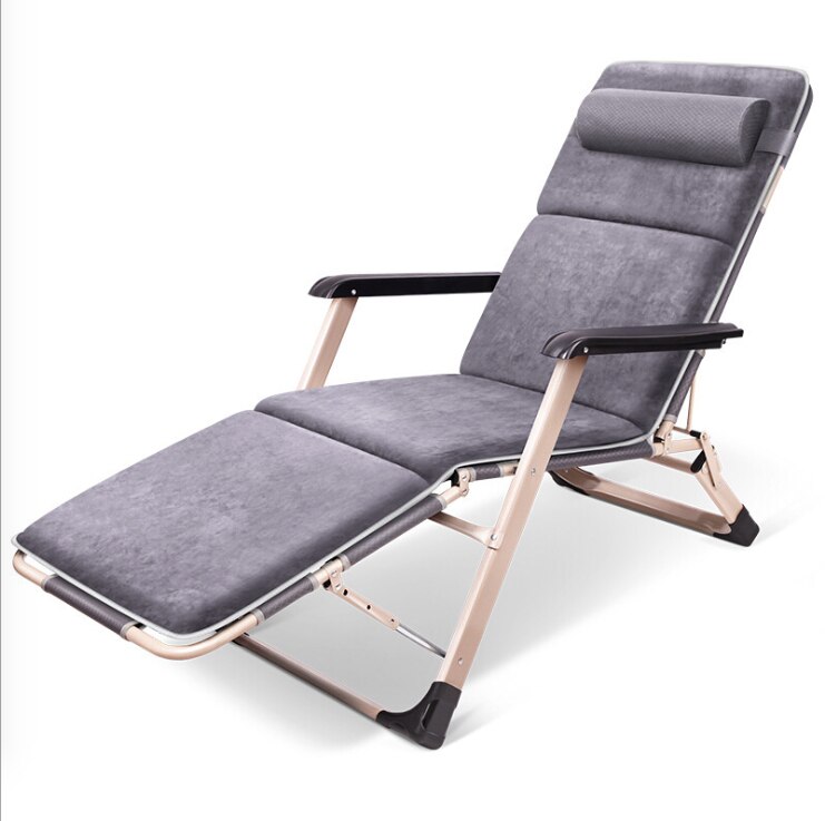 Lounge chair folding bed chair single office siesta bed siesta bed chair lazy backrest easy chair: 4
