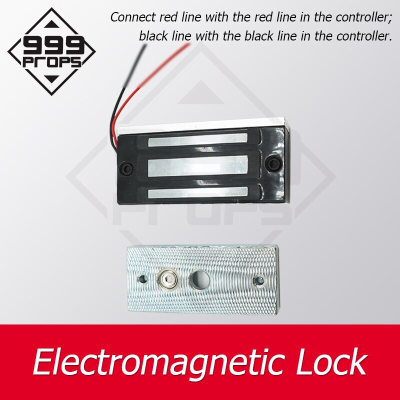 Takagism escape room mag lock 12v EM lock installed on the door electromagnetic lock