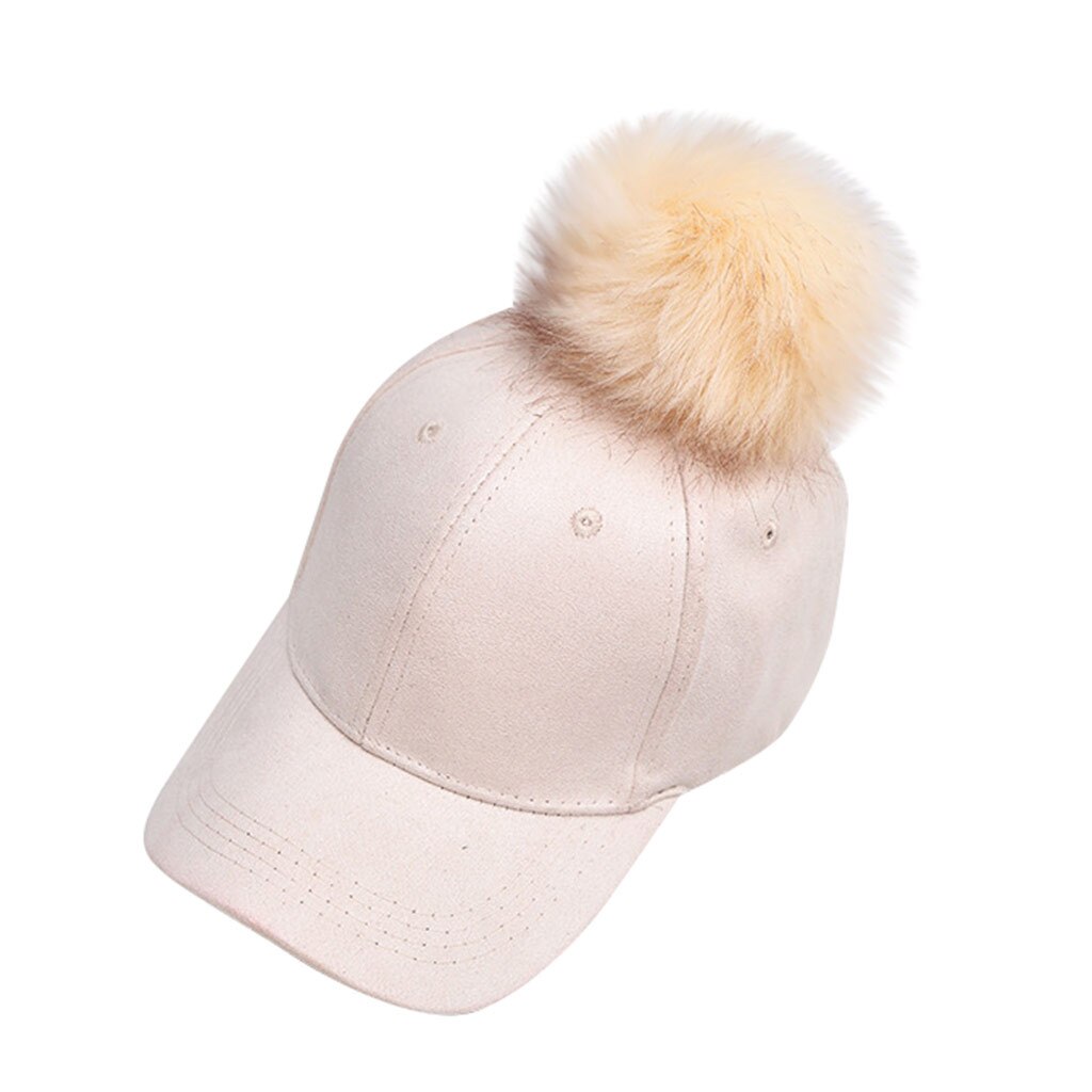 Casquette de Baseball unisexe d'hiver | Chapeau pour hommes et femmes, chapeau avec boucle en fausse fourrure mignonne, Streetwear Gorra Hombre: A