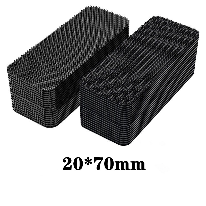 Zelfklevende bevestigingstape Extra sterke tapijtbevestigingssticker Dubbelzijdige klittenband Automatische plakband Troosterbevestiging: Oranje / 1 meter