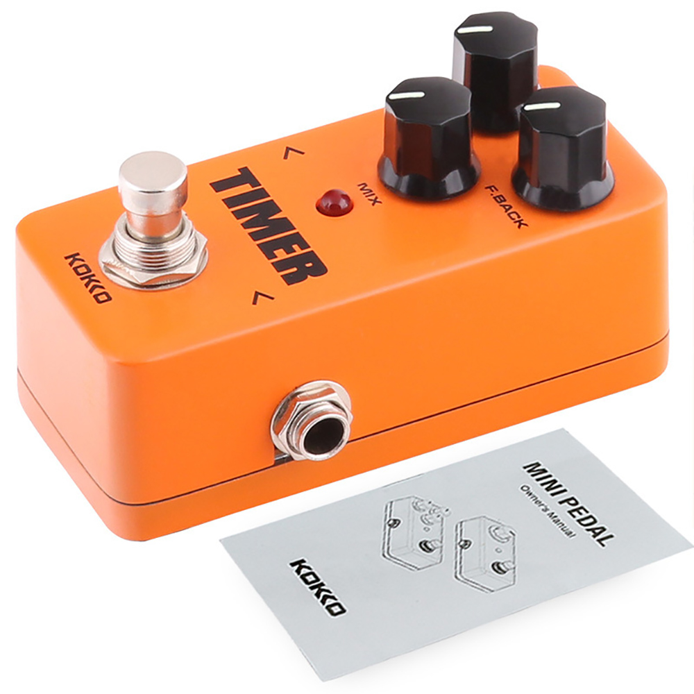 KOKKO Electric Guitar Timer Effect Pedal 1 Second Delay Time Digital Delay Pedal for Electric Guitar Bass Guitar Accessories