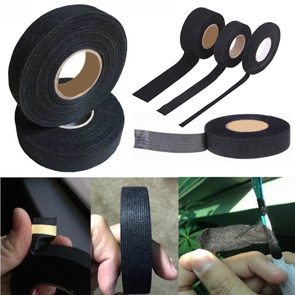 Tela de tela adhesiva fuerte para coche, arnés de telar resistente al calor, rollo de cinta duradera resistente al aceite