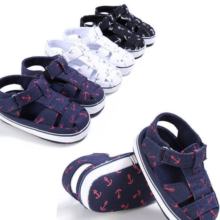 Brand Newborn Infant Baby Girls Boys Summer Casual Sandal Shoes 2 Style Cotton Print Cool Soft Baby Shoes 0-18M