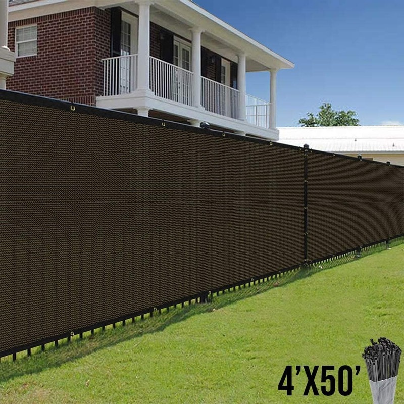 Multi-size Privacy Screen Cover Wind Sunshade Net Shelter Privacy Screen Breeze Sewing Buckle Outdoor Awning Garden Fence