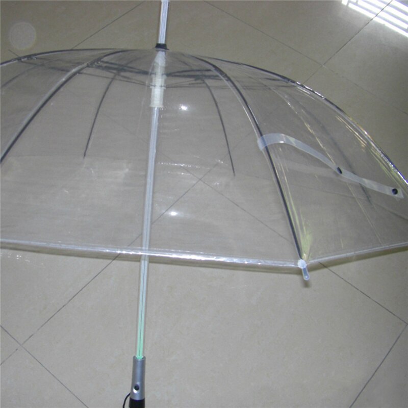 Led paraply regn gennemsigtig mænd kvinder blinker på nat lys holder vindtæt
