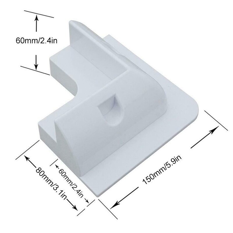 4X panneau solaire support de montage blanc en plastique coin ensemble Kit pour Rv bateau Yacht