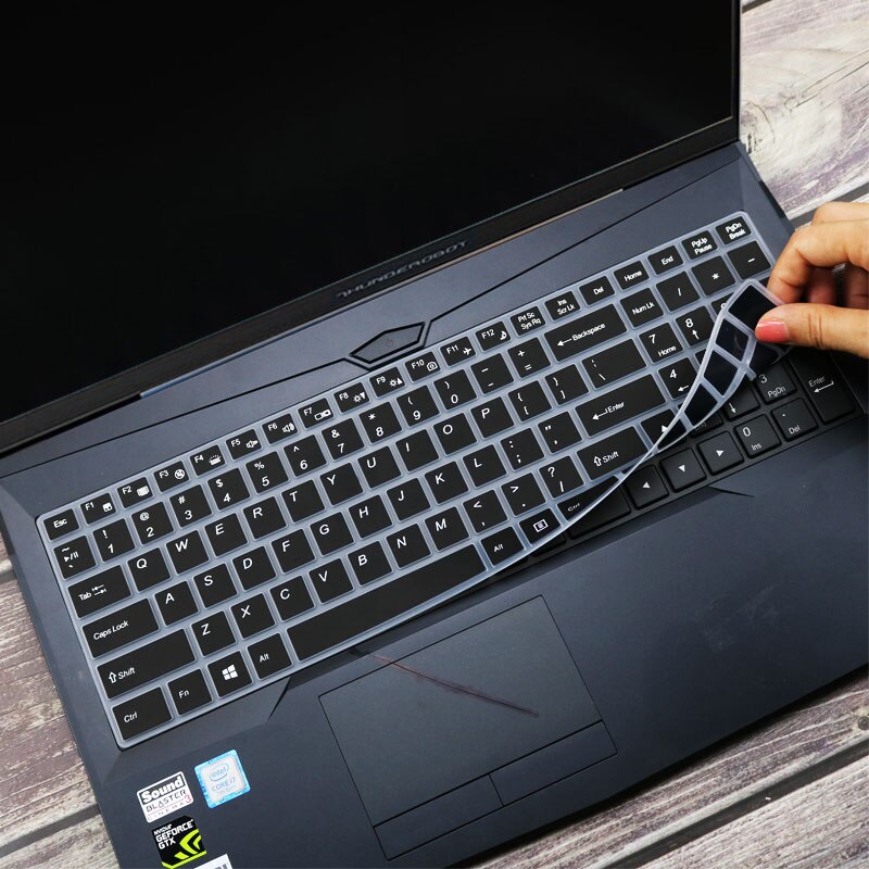 Gigabyte sabre 15 & saber 17 15- k / aorus 5 pelaamiseen 15 15.6 17.3 tuuman silikoninen kannettavan tietokoneen näppäimistön kansi ihonsuoja: Musta