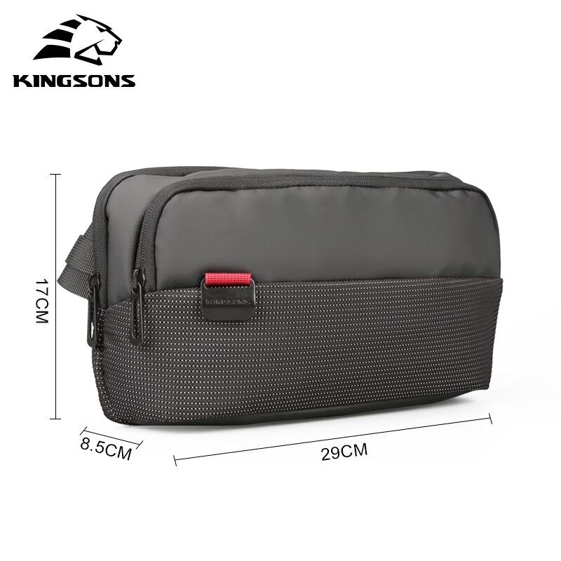 Kingsons Male Shoulder Bags Crossbody Bags Men Anti Theft Chest Bag School Summer Short Trip Messengers Sling Bag