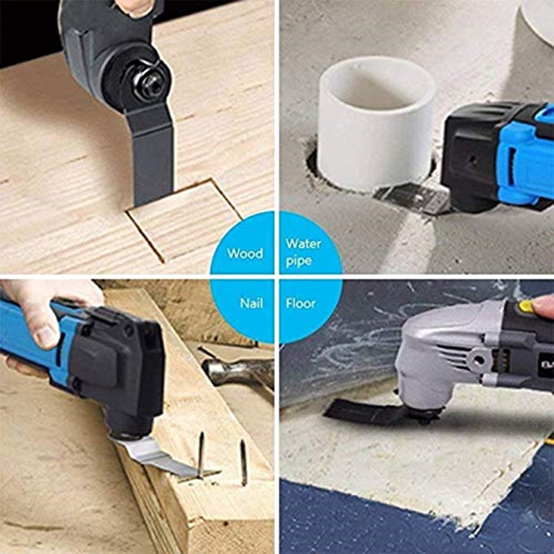 Juego de hojas de sierra renovadoras multifunción, hoja de sierra oscilante, accesorios de herramientas eléctricas, hoja de corte rápido, 1/5/10 Uds.