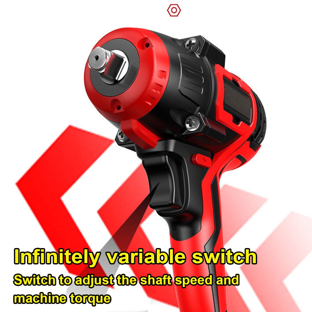 18V Cordless Electric Screwdriver Brushless Impact Wrench Rechargable Drill Driver Hammer with Light for Makita 18V Battery