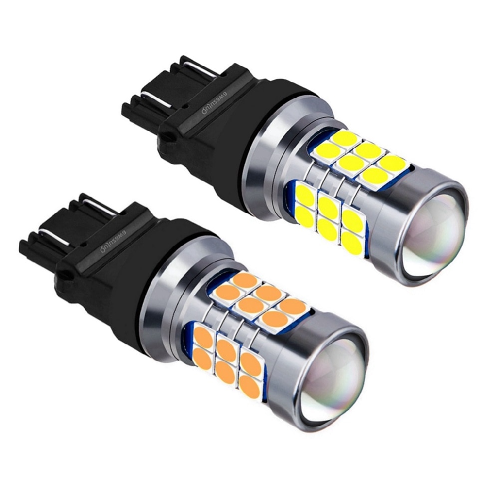 2PCS T25 3157 3156 P27/7W P27W Super Bright 3030 LED Car Brake Bulbs Auto Turn Signals Daytime Running Light Backup Reverse Lamp