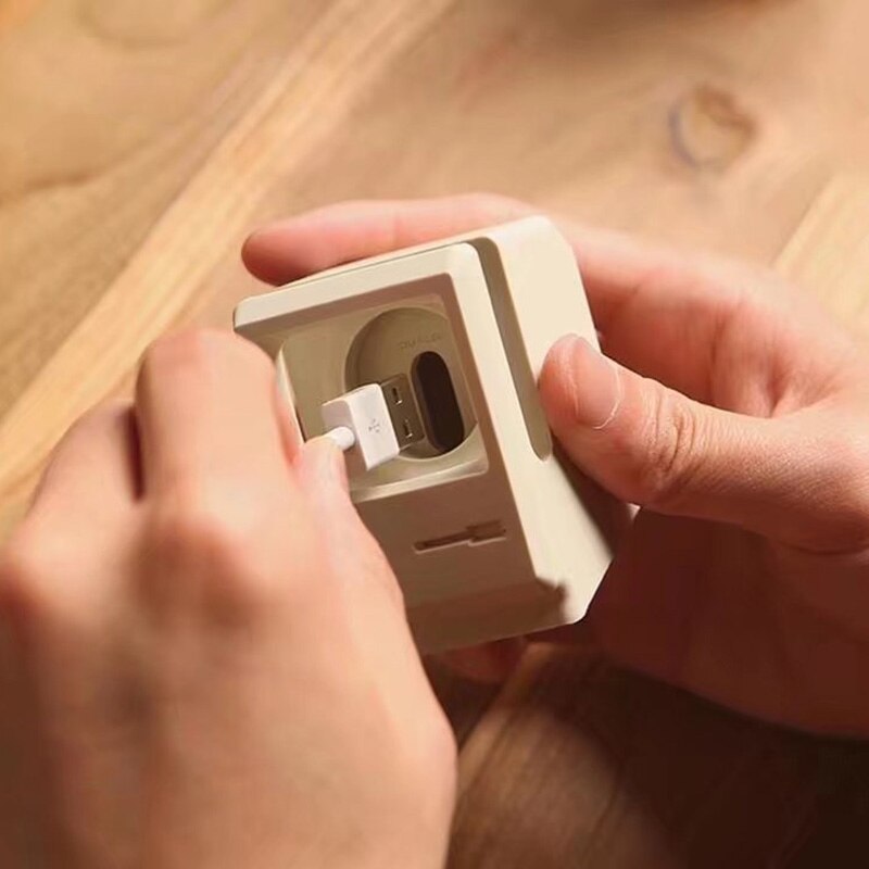 Retro Charging Base Dock Compacte Houder Stand Voor Apple Horloge Serie 1/2 38Mm 42Mm Vintage Opladen Docking Desktop houder