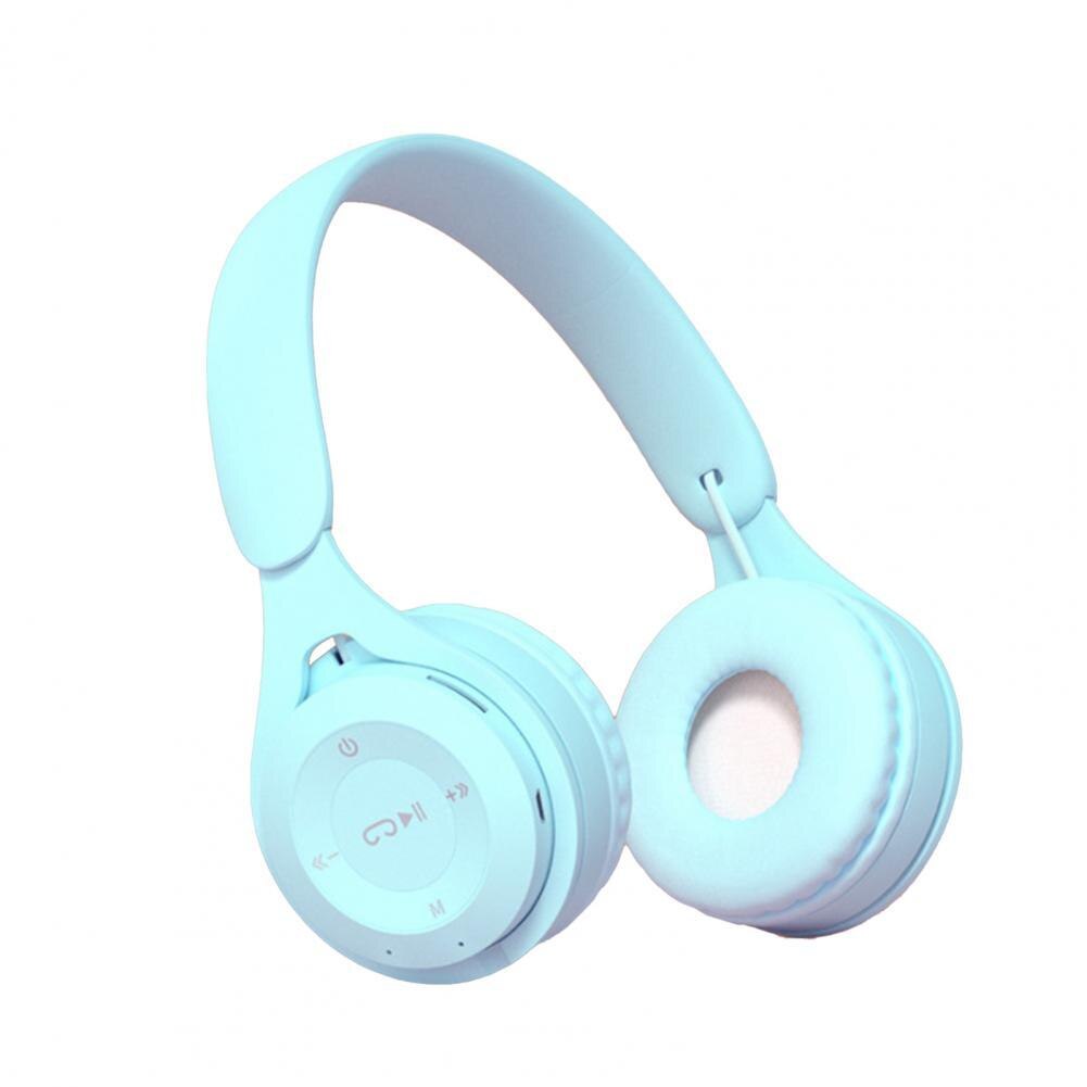 Y08 Wireless Headphones with Microphone Foldable Gaming Headset Bluetooth-compatible Earphone Music Headset Over Ear Headphone: Blue