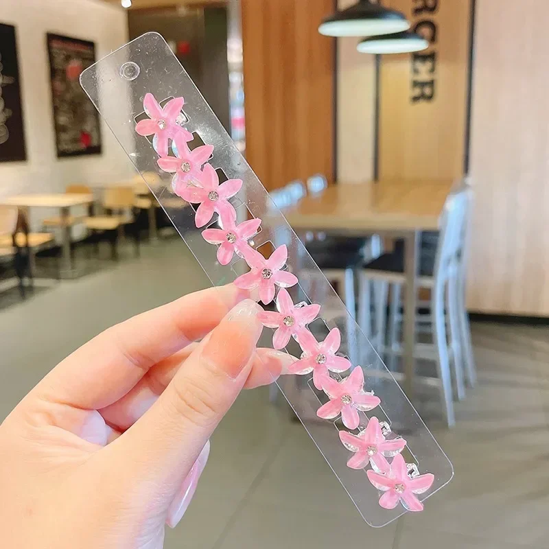 10PCS Flower Princess Girls Lovely Hair Buckle Hairpins Children Headwear Hairgrip Hair Clips Hair Accessories: black