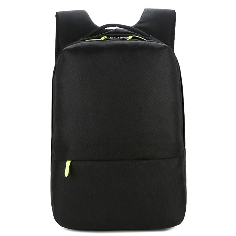 Casual Business Laptop Backpack For Men Male Simple Black School Backpack Bookbag Boys Teens Travel Satchel Rucksacks: Black