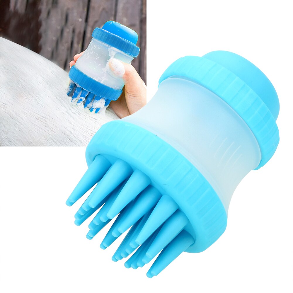 Accesorios para perros Baño de mascotas herramienta de limpieza cepillo para masajes de baño masajeador cómodo tamaño Palma herramienta de Ducha