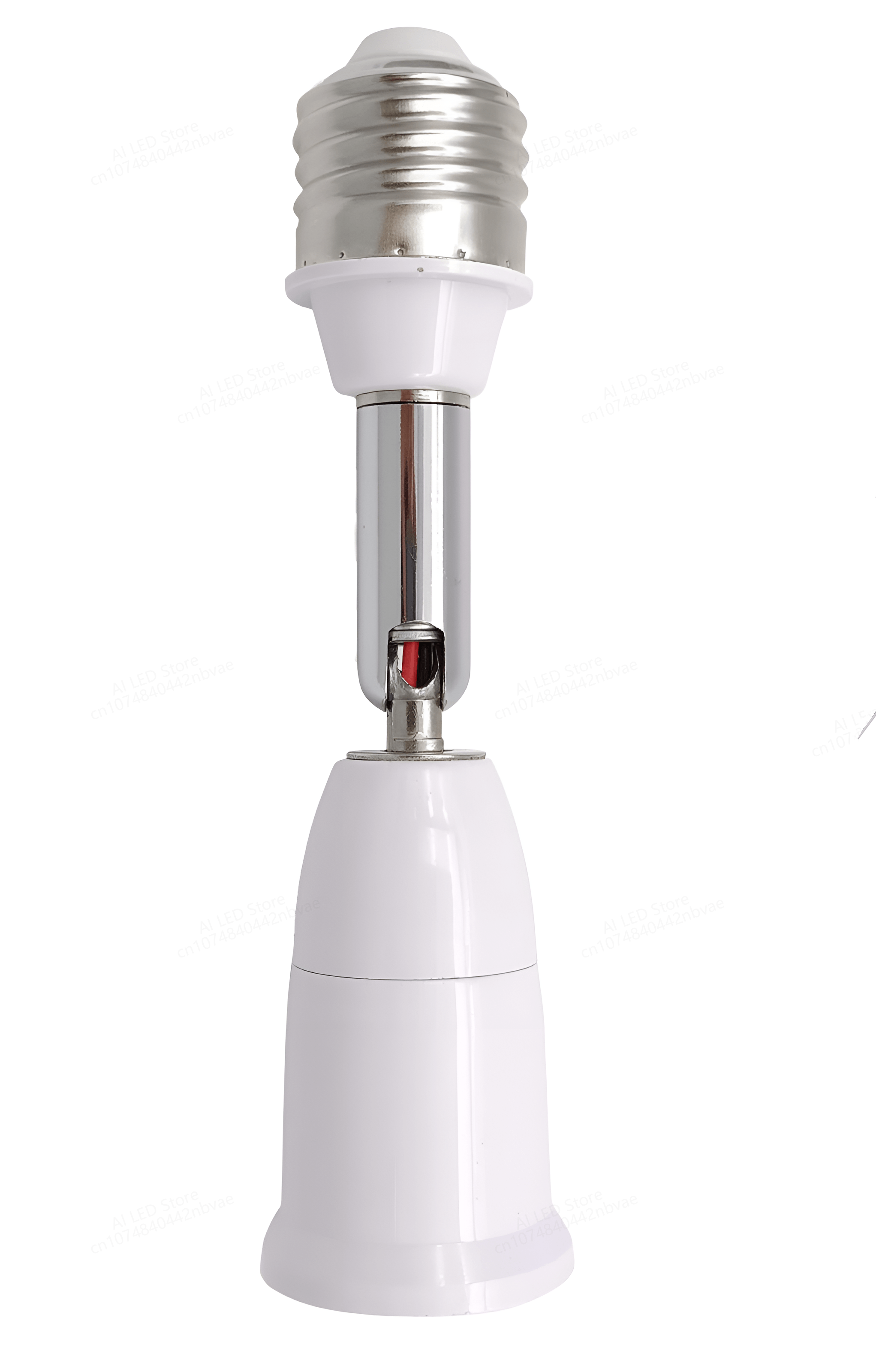 E27 Splitter 2 In 1 heads Adjustable AC85-265v 27 To E27 Base LED Bulb Adapter Converter Lamp Holder Socket Splitter: Blue