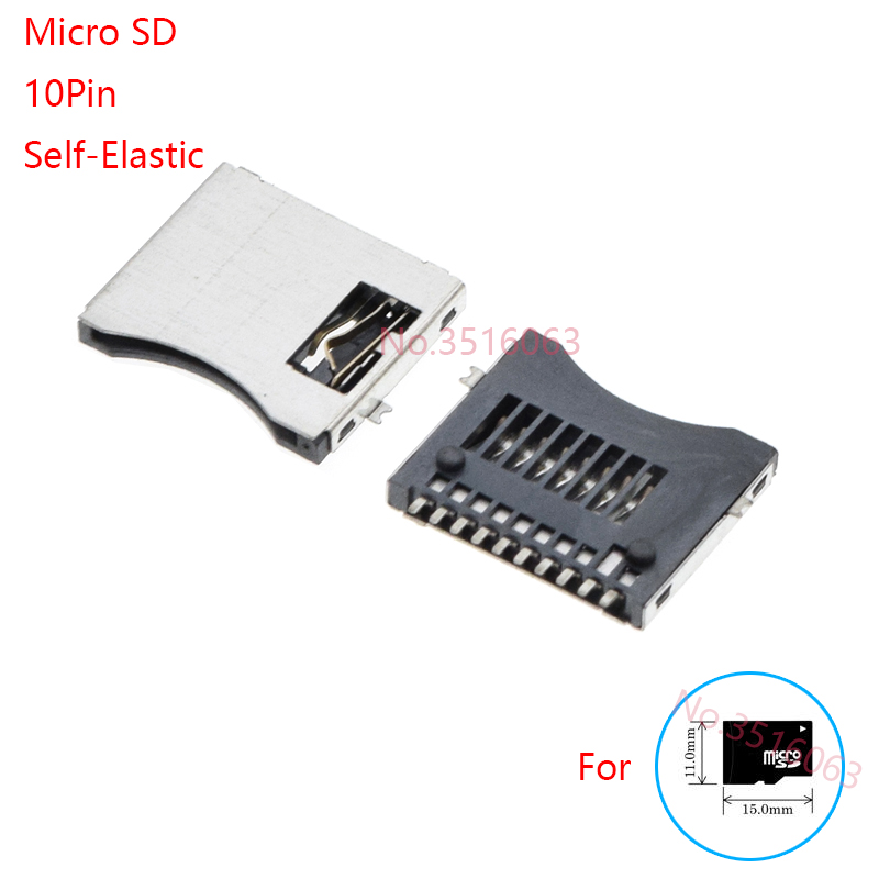 2/5/10Pcs Mini/Micro/Nano SD/Sim Card Holder 6/7/8/9/10Pin Sim Slot Socket Connector Push/Self-Elastic/Pop-Up/Clamshell/Pull-Out
