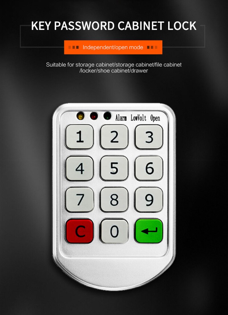 Cerraduras inteligentes para armario, cerradura electrónica con teclado y contraseña, cerradura de código de combinación Digital para armario/puerta, Hogar Inteligente