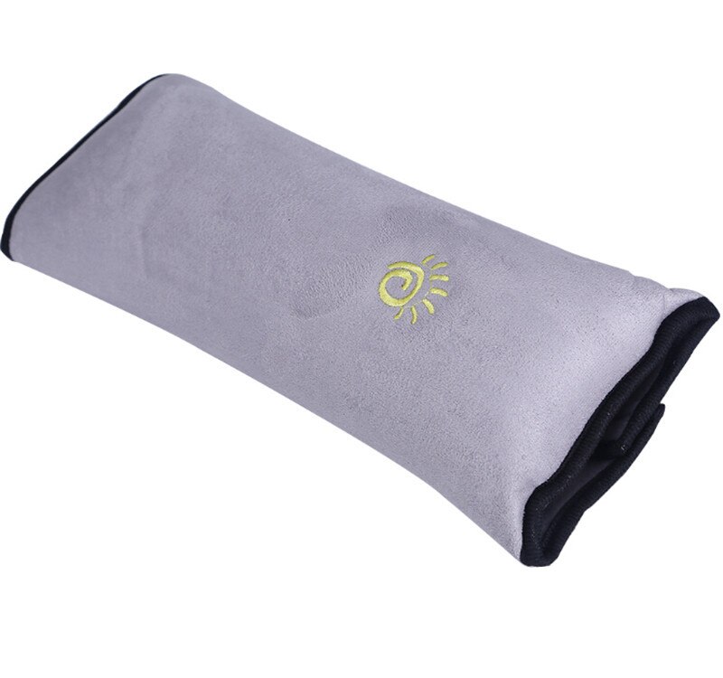 1pcs Car Safe Fit Seat Belt Adjuster Car Safety Belt Adjust Device Triangle Baby Child Protection Baby Safety For Baby: Gray Pillow