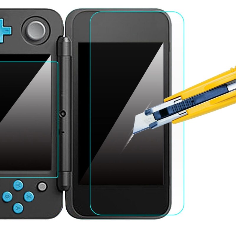 OOTDTY 1 impostato Vetro Temperato LCD schermo protettore per Nintendo nuovo 2DS XL/LL 2 DSXL/2 DSLL