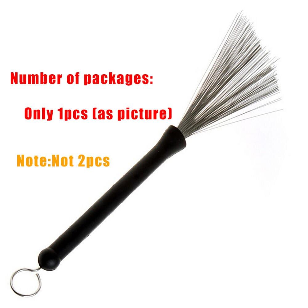 1Pcs Metal Wire Drum Brushes Cleaning Tool Portable Jazz Musical Retractable Sticks N66: Default Title