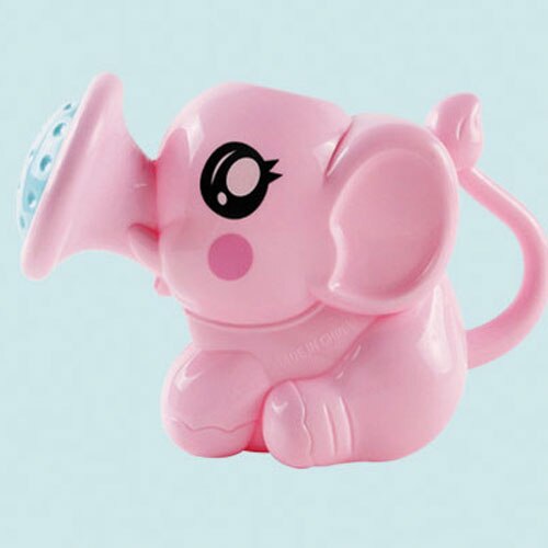 Baby Cartoon Olifant Douche Cup Pasgeboren Kind Douche Shampoo Cup Baby Douche Water Lepel Bad Cup 2 Kleur: Pink