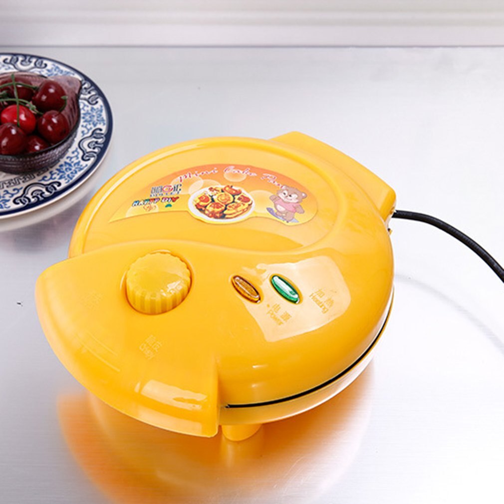 Machine à gâteau automatique domestique dessin animé mini enfants machine à pain Double face chauffage cuisson petit déjeuner machine: Default Title