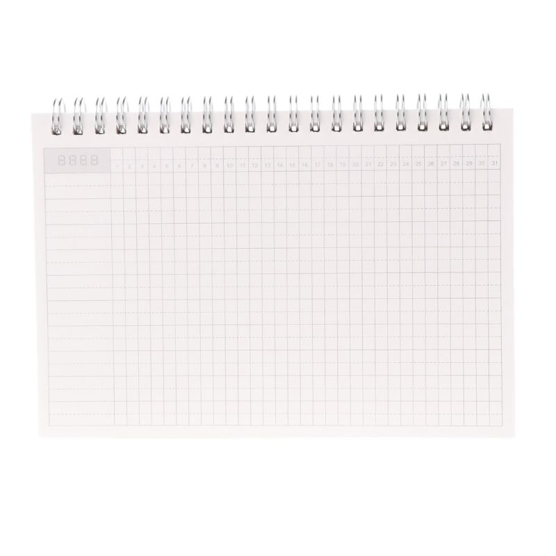 Planner Book Monthly Weekly Daily Agenda Schedule Blank Diary DIY Study Notebook