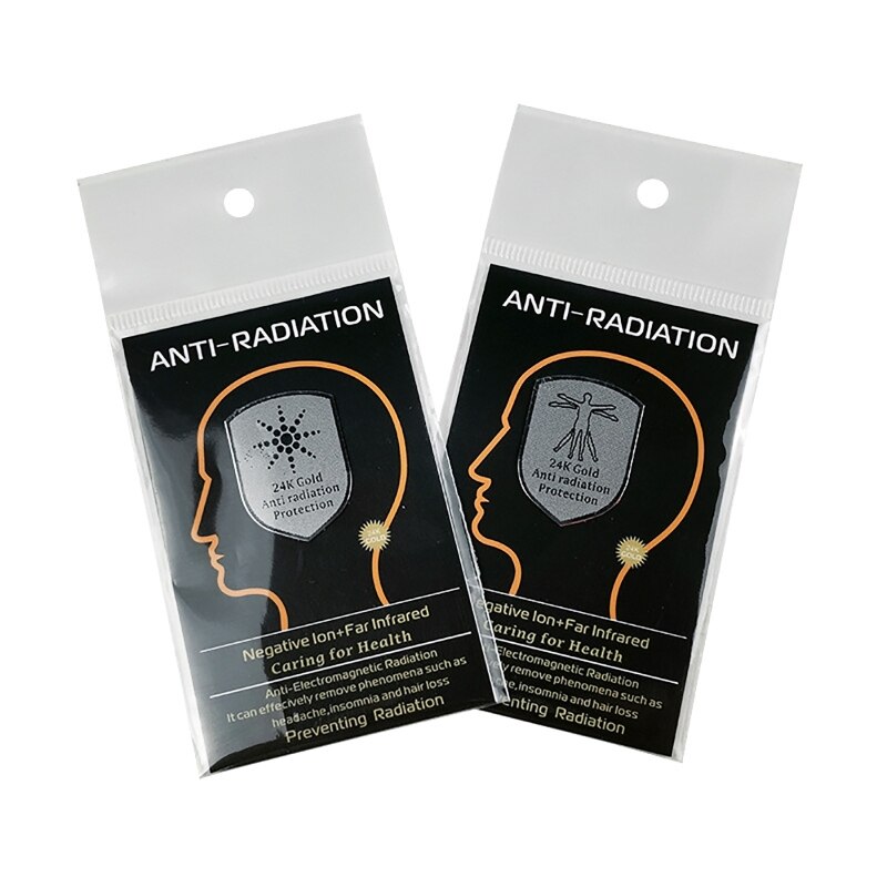 R9JA Anti-radiation Mobile Phone Stickers EMF Protection Shield 24k Gold Sunflower