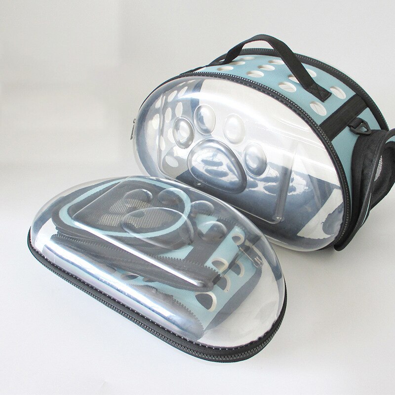 Mochila para perro y gato, bolsa de viaje para gato, bandolera doble espacio, bolsas de capsula, Gato, bolso de transporte transpirable