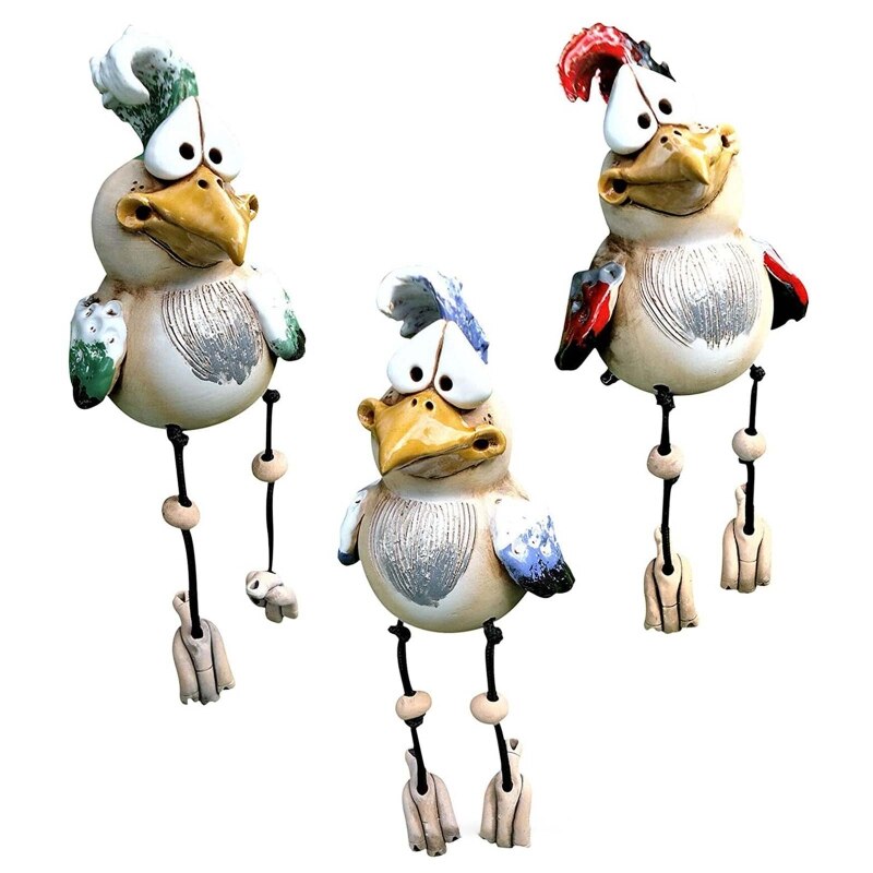 Statue d'oiseau de jardin créative, ornement de pelouse de cour, nouveauté, décoration d'intérieur et d'extérieur, artisanaux pour voisins, 2022