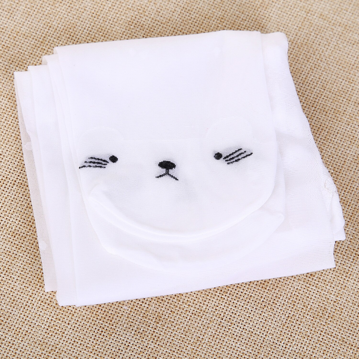 Summer thin stockings transparent leggings thin silk children's pantyhose candy color girls dance socks kitten: White / L