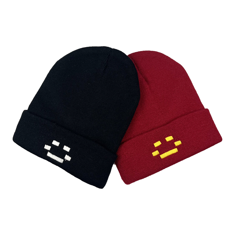 Otoño Invierno mujeres hombres bordado sombrero de punto Quackity gorros cálidos sombreros que te hace parecer fresco