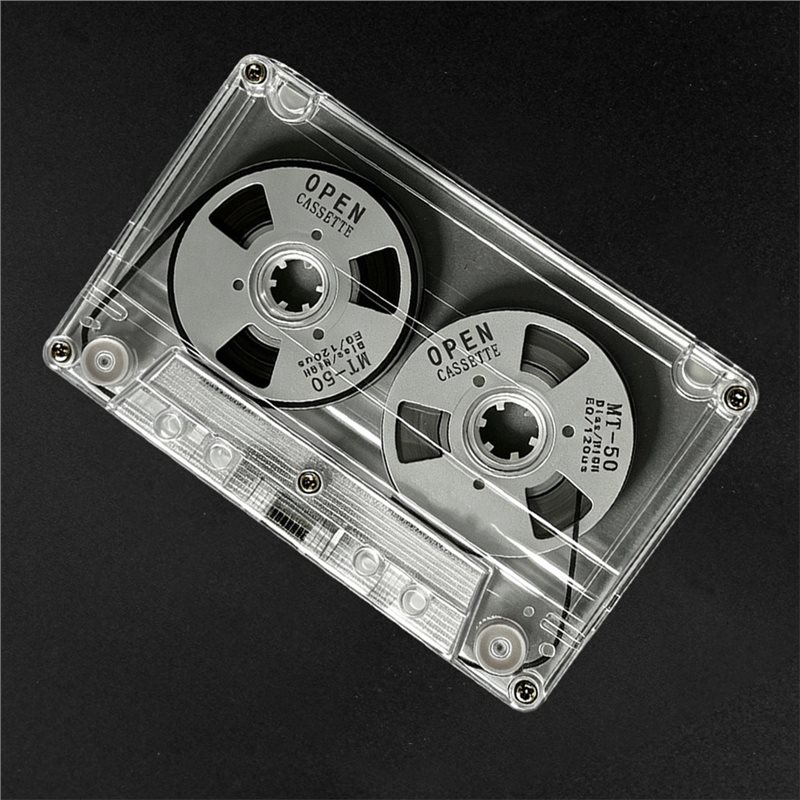 ABUO-Reel To Reel Blank Cassette Tape, Double Sided Metal Audio Cassette Tape With 50 Minutes Recording Time